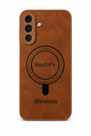 Samsung Galaxy A17 Leather MagSafe Case Shockproof Cover