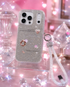 iPhone 17 Pro Heart Case With Strap Lanyard Cover