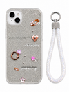 iPhone 14 Heart Case With Strap Lanyard Cover