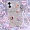 iPhone 16 Plus Heart Case With Strap Lanyard Cover