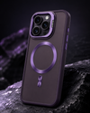 For iPhone 16 Pro Purple MagSafe Bracket Case Camera Lens Cover