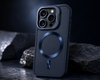 For iPhone 16 Pro Blue MagSafe Bracket Case Camera Lens Cover