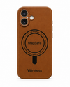iPhone 16 Plus Leather MagSafe Case Shockproof Cover