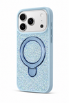iPhone 17 Pro Rhinestone MagSafe Phone Case Cover Blue
