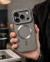 For iPhone 17 Pro Max Blue MagSafe Bracket Case Camera Lens Cover