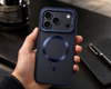 For iPhone 17 Pro Max Blue MagSafe Bracket Case Camera Lens Cover