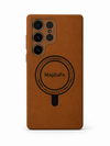 Samsung Galaxy S25 Ultra Leather MagSafe Case Shockproof Cover