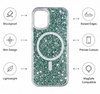 14 PRO MAX MagSafe Glitter Shockproof Phone Case  For iPhone 14 Pro Max Luxury Sparkle Cover