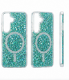 S25/S24 MagSafe Glitter Shockproof Phone Case For Samsung S25 S24 Luxury  Sparkle Cover
