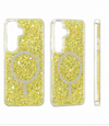 S25/S24 MagSafe Glitter Shockproof Phone Case For Samsung S25 S24 Luxury  Sparkle Cover