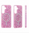 S25/S24 MagSafe Glitter Shockproof Phone Case For Samsung S25 S24 Luxury  Sparkle Cover