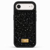 Black non-MagSafe rhinestone case for iPhone 17 Air - rear product view